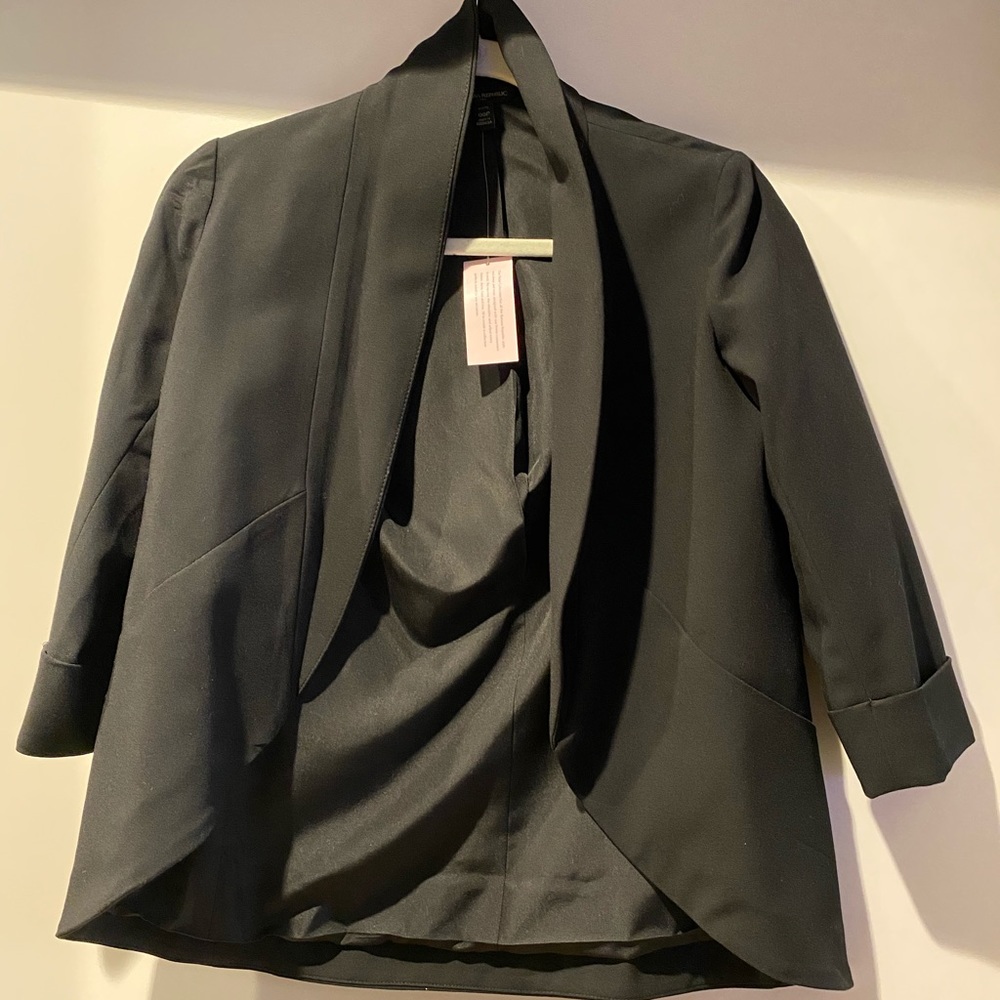 Banana republic black open blazer